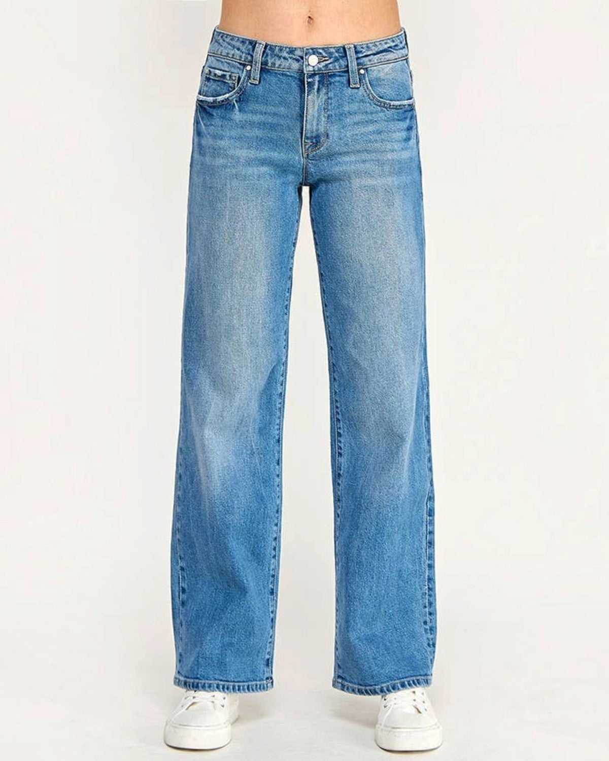 Petra 153 Mid Rise Straight Leg Vintage Stretch Jeans