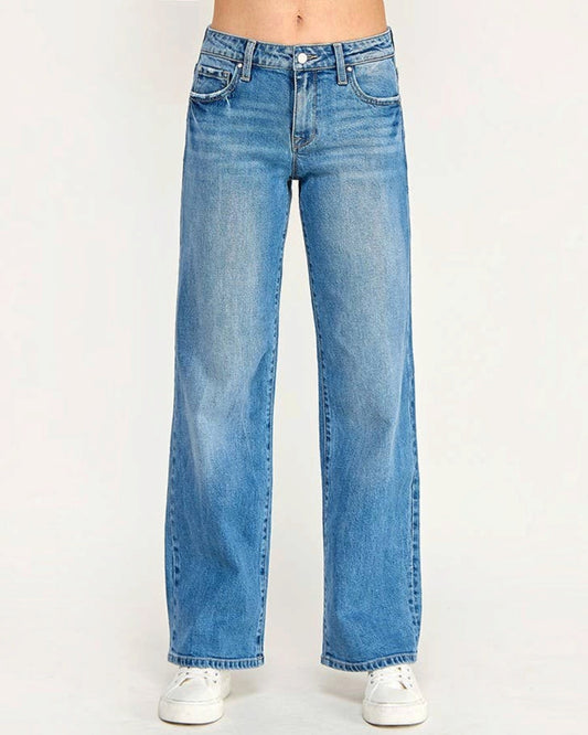Petra 153 Mid Rise Straight Leg Vintage Stretch Jeans