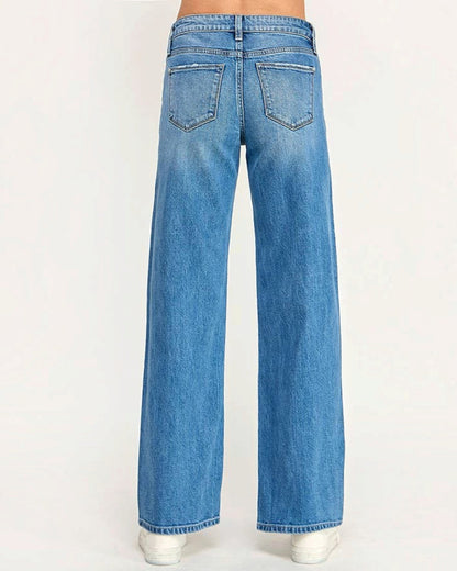 Petra 153 Mid Rise Straight Leg Vintage Stretch Jeans