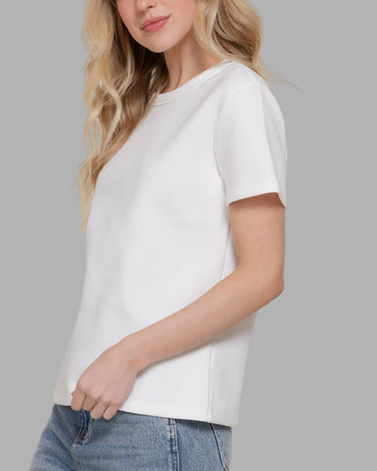Essential Short Sleeve Jersey Tee (White)