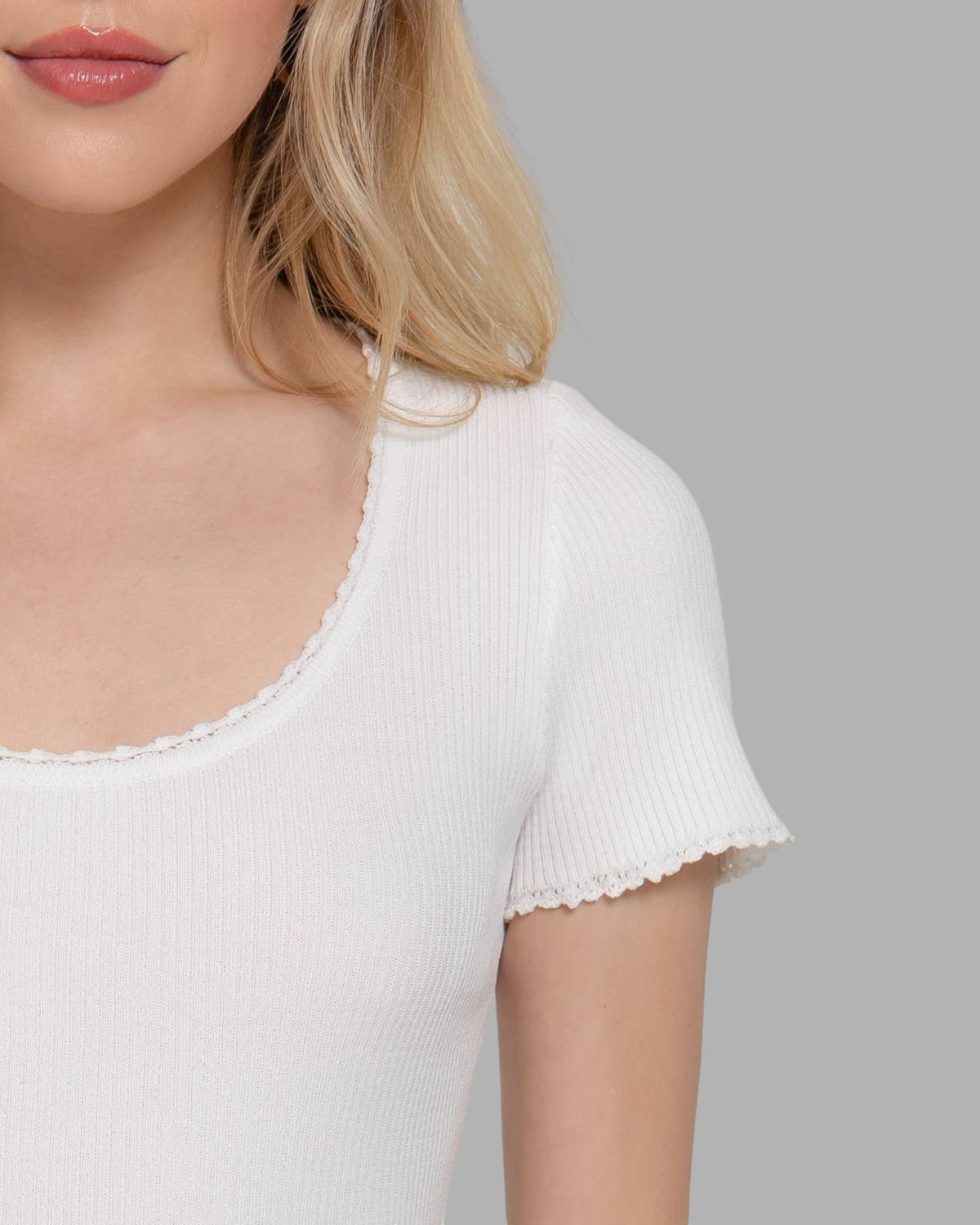 Short Sleeve Baby Tee (White)