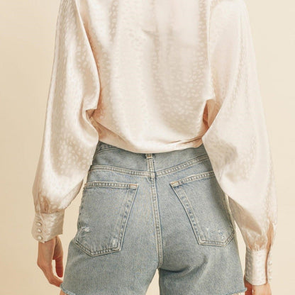 Plot Thickens Cream Blouse